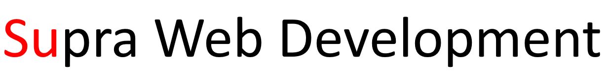 Supra Web Development- suprawebdev.com
